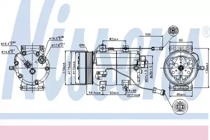 Компрессор, кондиционер NISSENS купить