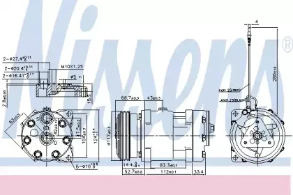 Компрессор, кондиционер NISSENS купить