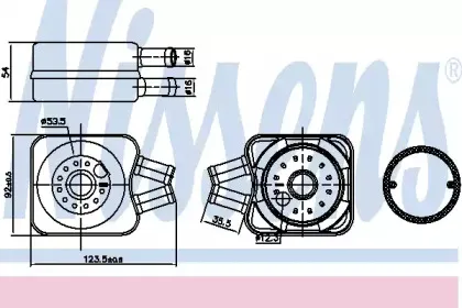 Радіатор масляний NISSENS купить