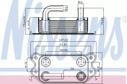Радіатор масляний NISSENS купить