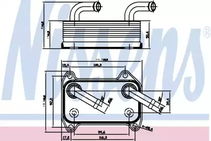 масляный радиатор, двигательное масло NISSENS купить