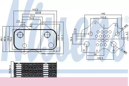 Радіатор масляний NISSENS купить
