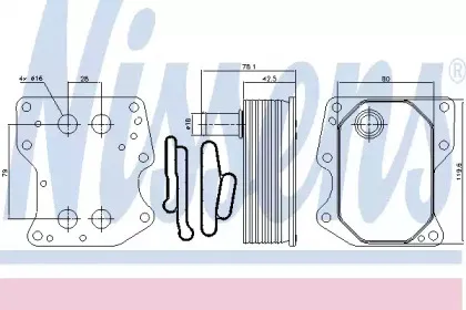 Радіатор масляний NISSENS купить