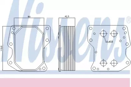 Радіатор масляний NISSENS купить