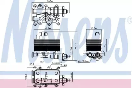 Радіатор масляний NISSENS купить