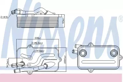 Масляный радиатор, автоматическая коробка передач NISSENS купить