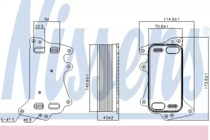 Радіатор масляний NISSENS купить