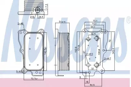 Радіатор масляний NISSENS купить