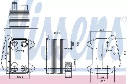 Радіатор масляний NISSENS купить