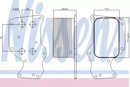Радіатор масляний NISSENS купить