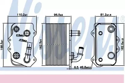 Масляный радиатор, ступенчатая коробка передач NISSENS купить