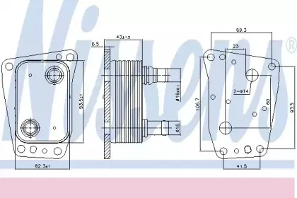 Радіатор масляний NISSENS купить