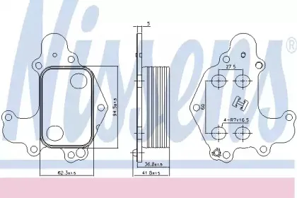 Радіатор масляний NISSENS купить