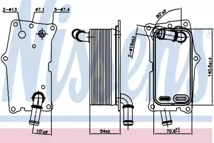 Масляный радиатор, автоматическая коробка передач NISSENS купить