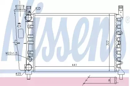 Радиатор, охлаждение двигателя NISSENS купить