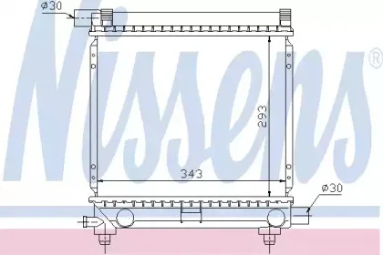 Радиатор, охлаждение двигателя NISSENS купить