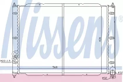 Радиатор, охлаждение двигателя NISSENS купить