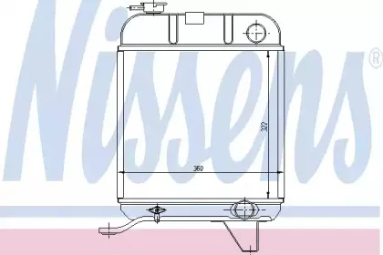 Радиатор, охлаждение двигателя NISSENS купить