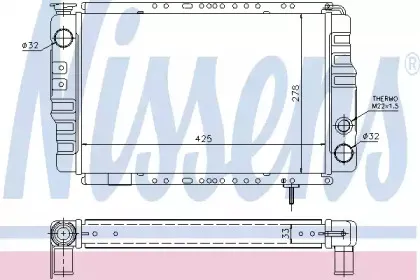 Радиатор, охлаждение двигателя NISSENS купить