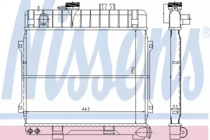 Радиатор, охлаждение двигателя NISSENS купить