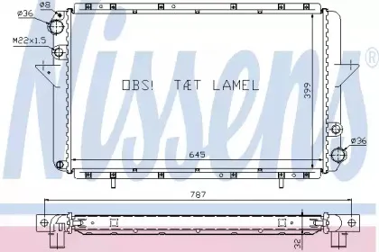 Радиатор, охлаждение двигателя NISSENS купить