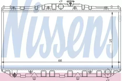 Радиатор, охлаждение двигателя NISSENS купить