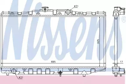 Радиатор, охлаждение двигателя NISSENS купить