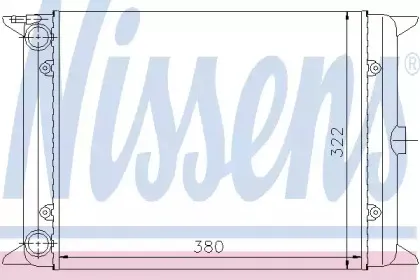 Радиатор, охлаждение двигателя NISSENS купить