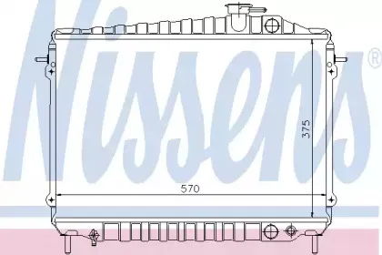 Радиатор, охлаждение двигателя NISSENS купить