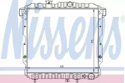 Радиатор, охлаждение двигателя NISSENS купить