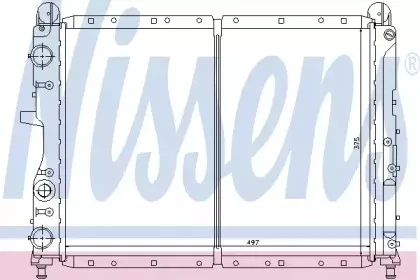 Радиатор, охлаждение двигателя NISSENS купить