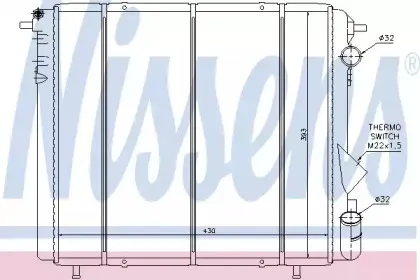 Радиатор, охлаждение двигателя NISSENS купить