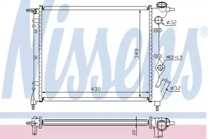 Радиатор, охлаждение двигателя NISSENS купить