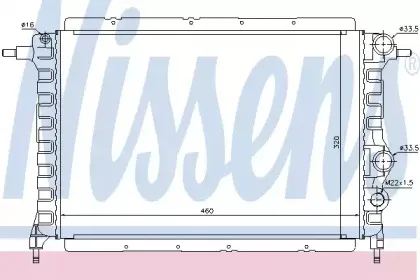 Радиатор, охлаждение двигателя NISSENS купить