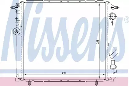 Радиатор, охлаждение двигателя NISSENS купить