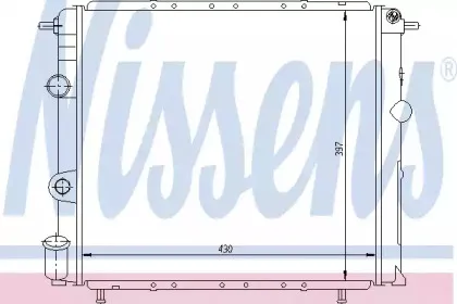 Радиатор, охлаждение двигателя NISSENS купить