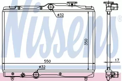 Радиатор, охлаждение двигателя NISSENS купить