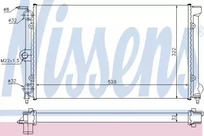 Радіатор охолоджування NISSENS купить