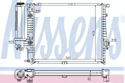 Радиатор, охлаждение двигателя NISSENS купить
