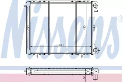 Радиатор, охлаждение двигателя NISSENS купить