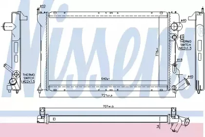 Радиатор, охлаждение двигателя NISSENS купить