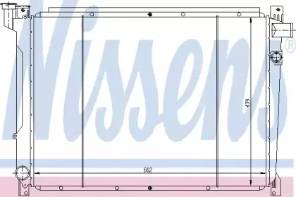 Радиатор, охлаждение двигателя NISSENS купить