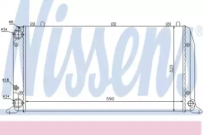 Радіатор охолоджування NISSENS купить