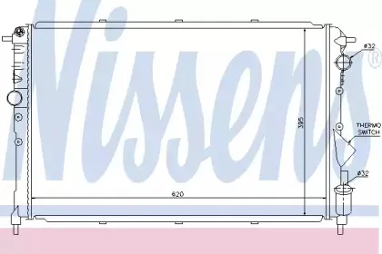 Радиатор, охлаждение двигателя NISSENS купить