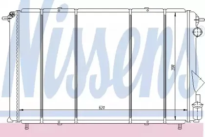 Радиатор, охлаждение двигателя NISSENS купить