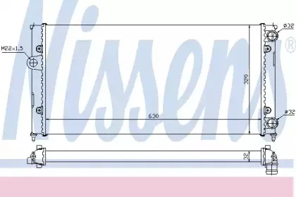 Радіатор охолоджування NISSENS купить