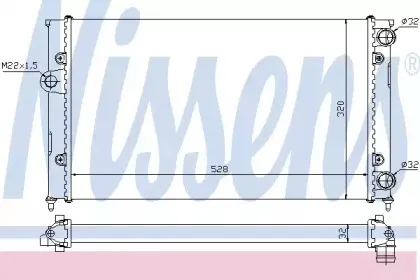 Радіатор охолоджування NISSENS купить