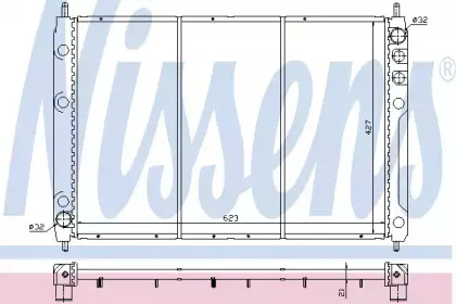 Радиатор, охлаждение двигателя NISSENS купить