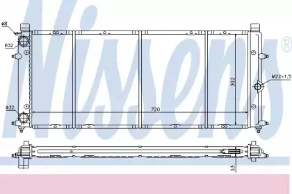 Радиатор, охлаждение двигателя NISSENS купить