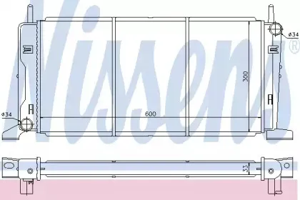 Радиатор, охлаждение двигателя NISSENS купить